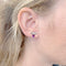Boucles d'oreilles Boucles d'oreilles Chaumet, "Attrape-moi...si tu m'aimes", or blanc, améthystes. 58 Facettes 31527