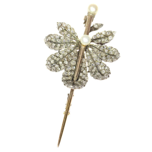 Broche Broche diamant, perle 58 Facettes 13361-0011