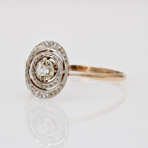 Bague 64 Bague ancienne pompadour saphir blanc 58 Facettes CV94