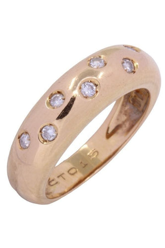 Bague 52 BAGUE JONC OR DIAMANTS 58 Facettes 076631