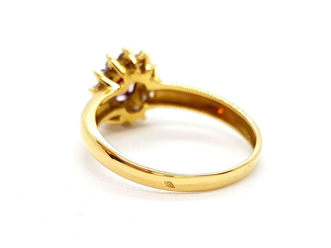 Bague 56 Bague Or jaune Rubis 58 Facettes 06332CD