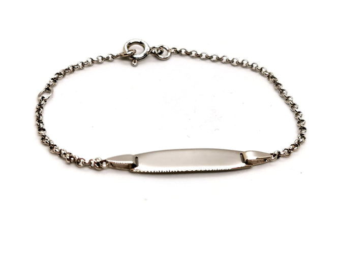 Bracelet Bracelet Gourmette Or blanc 58 Facettes 1152878CD