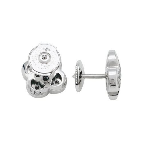 Boucles d'oreilles Boucles d'oreilles Van Cleef & Arpels, "Pure Alhambra", or blanc, diamants. 58 Facettes 31059