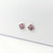 Boucles d'oreilles Boucles d'oreilles Or blanc Diamants Saphirs roses 58 Facettes 27968