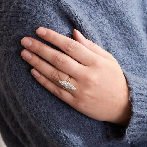 Bague 51 BAGUE MARQUISE DIAMANTS 58 Facettes BO/230032