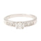 Bague 54 Bague Solitaire Or blanc Diamant 58 Facettes 2172933CN