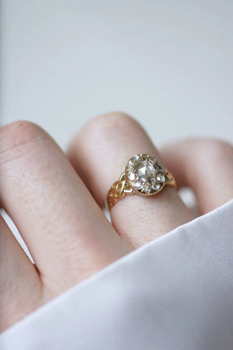 Bague 52 Bague marguerite Or jaune Diamant 58 Facettes