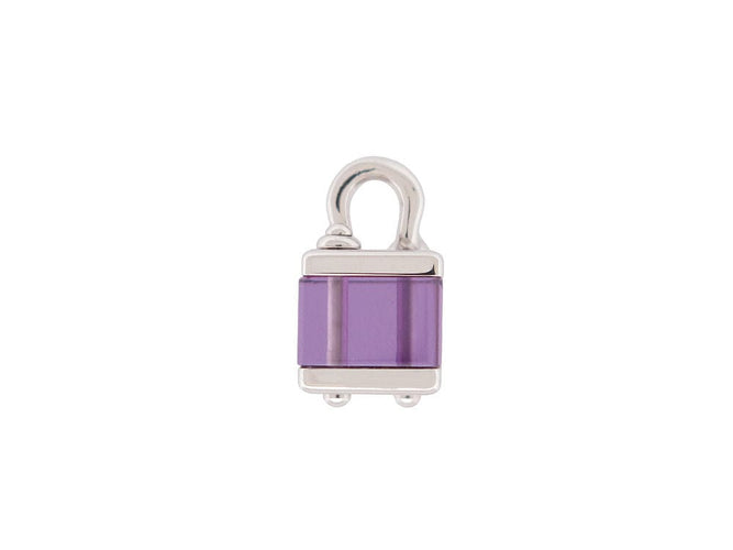 Pendentif pendentif LOUIS VUITTON emprise cubo amethyste or blanc 18k 58 Facettes 257864