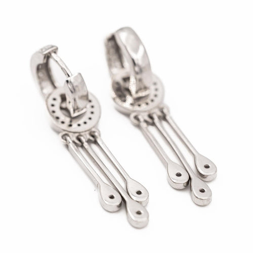 Boucles d'oreilles Boucles d'oreilles Pendantes Or blanc Diamant 58 Facettes 2486899CN