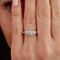 Bague Bague trilogie diamants or blanc 58 Facettes