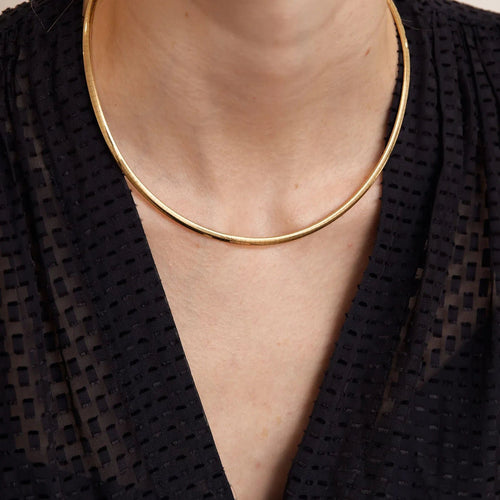 Collier Collier ras de cou vintage en or jaune 58 Facettes BO/230002