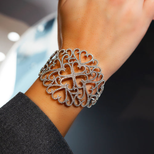 Bracelet Bracelet Djula Or Blanc et Diamants 58 Facettes 62800065