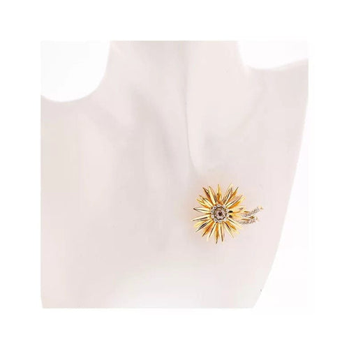 Broche Broche fleur diamants 0.80 carat 2 ors 58 Facettes 241972