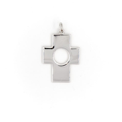 Collier Pendentif Croix Or blanc 58 Facettes 2025671CN