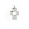 Collier Pendentif Croix Or blanc 58 Facettes 2025671CN