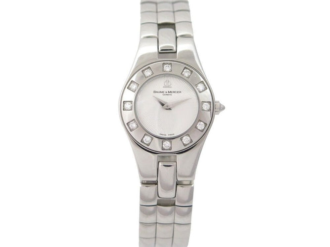 Montre montre baume & mercier linea diamants 65338 3 bracelets 58 Facettes 230893