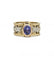 Bague 53 / Jaune et blanc / Or 750 Bague Saphir violet Diamants 58 Facettes 220074R