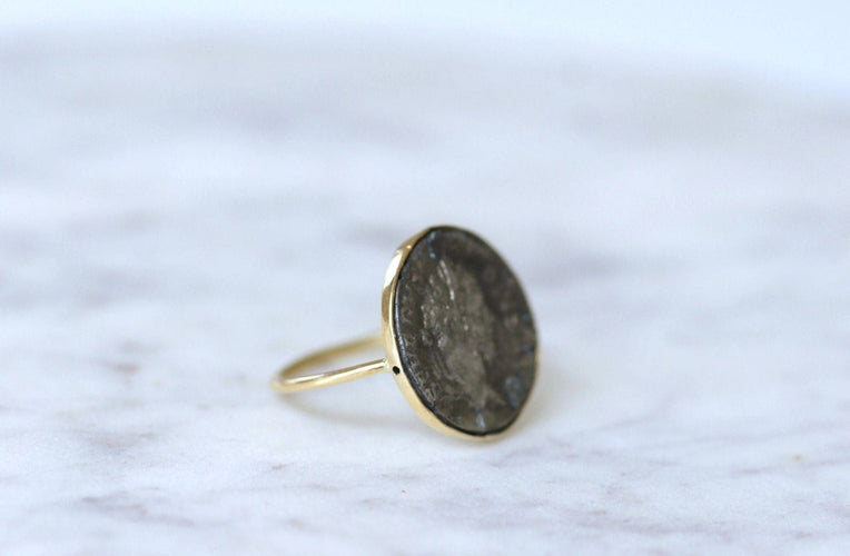 Bague Bague pièce romaine Septime Sévère 58 Facettes