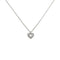 Collier Collier Poiray, "Coeur secret", or blanc et diamants. 58 Facettes 31130