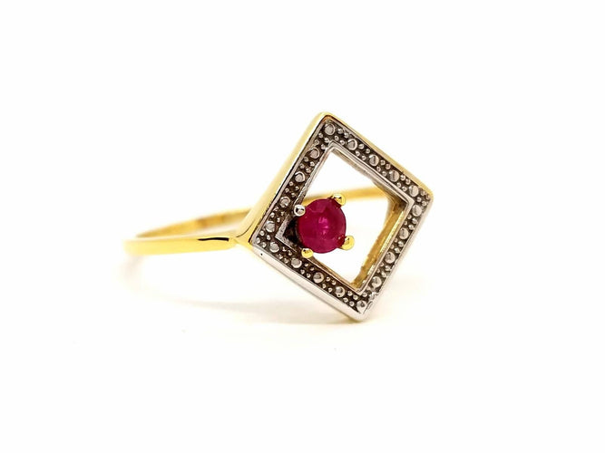 Bague 56 Bague Or jaune Rubis 58 Facettes 870451CD
