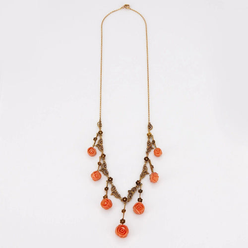 Collier Collier Roses de corail 58 Facettes