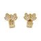 Boucles d'oreilles Boucles d'oreilles Cartier "Feuilles" or jaune et diamants. 58 Facettes 31697
