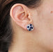 Boucles d'oreilles Boucles d'oreilles saphirs et diamants or blanc 58 Facettes 21-848