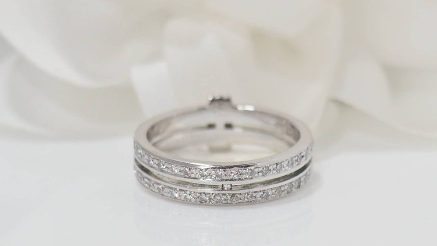 Bague 52 Mauboussin  - Bague or blanc, diamants 58 Facettes 32113