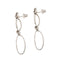 Boucles d'oreilles Boucles d'oreilles pendantes 2 ovales 58 Facettes 29414