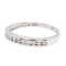 Bague 51 Bague Demi alliance Or blanc Diamant 58 Facettes 2295226CN