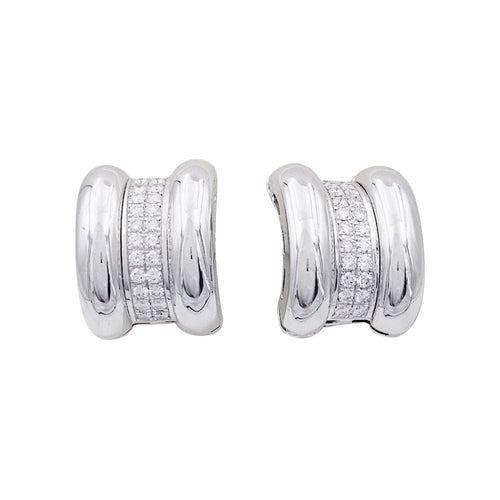 Boucles d'oreilles Boucles d'oreilles Chopard, "Strada", or blanc, diamants. 58 Facettes 33112