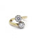 Bague Bague Toi & Moi Or platine et diamants 58 Facettes 180247R