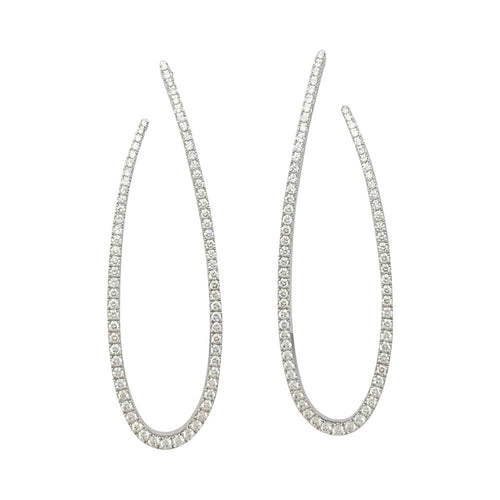 Boucles d'oreilles Boucles d'oreilles Messika, "Gatsby", or blanc, diamants. 58 Facettes 31952