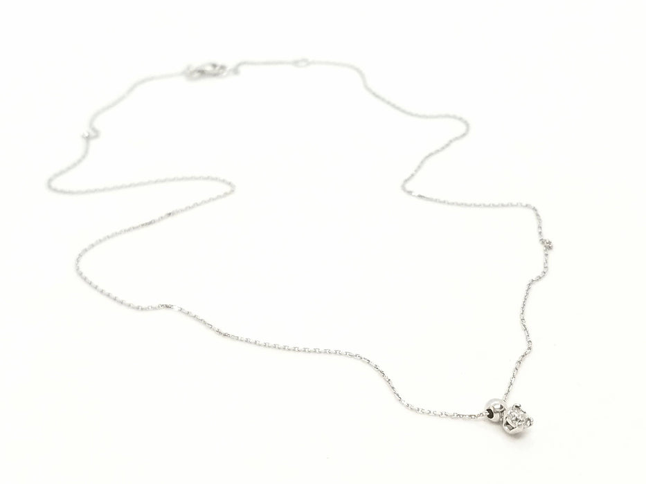 Collier Collier Chaîne + pendentif Or blanc Diamant 58 Facettes 579136RV