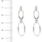Boucles d'oreilles Boucles d'oreilles pendantes 2 ovales 58 Facettes 29414