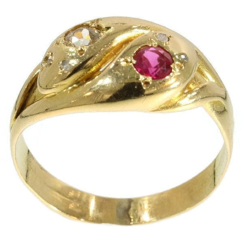 Bague 54 Bague rubis et diamants 58 Facettes 13323-0105