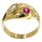 Bague 54 Bague rubis et diamants 58 Facettes 13323-0105