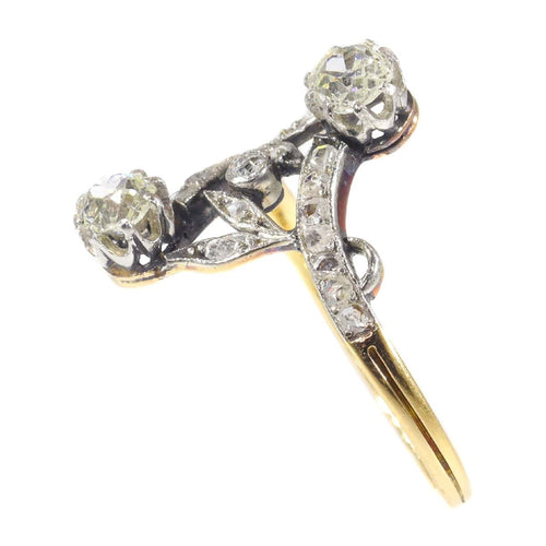 Bague 57 Diamond toi et moi ring 58 Facettes 21120-0105