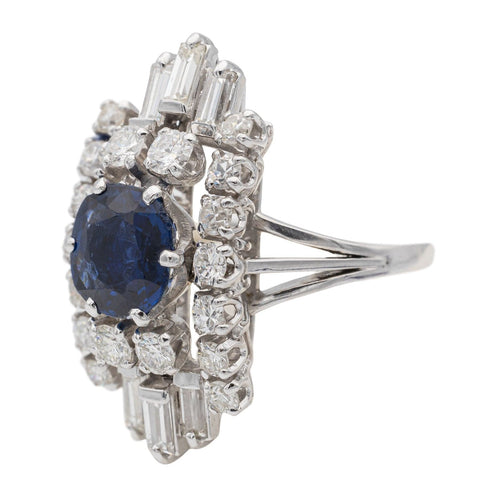 Bague 49 Bague Or blanc Saphir 58 Facettes 2538672CN