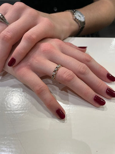 Bague ALLIANCE ANCIENNE DIAMANTS 58 Facettes 059821