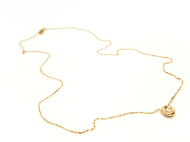 Collier Collier Or rose Diamant 58 Facettes 579085RV