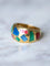 Bague jonc vintage en or jaune et mosaïque, Alain Clozeau 58 Facettes