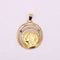 Pendentif Pendentif Médaille de la Vierge en Or jaune 58 Facettes