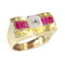 Bague 54 Bague, diamant et rubis 58 Facettes 23039-0099