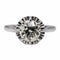 Bague 57 Bague Solitaire Or blanc Diamant 58 Facettes 2596487CN