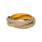 Bague 53 Bague Cartier "Trinity" 3 ors, diamants. 58 Facettes 31569