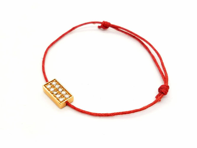 Bracelet Bracelet Cordon Or rose Diamant 58 Facettes 578829RV