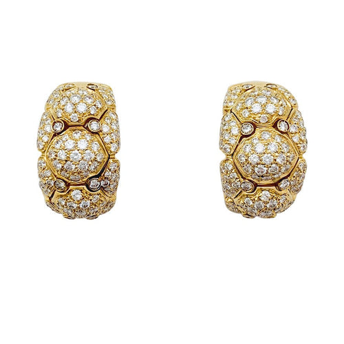 Boucles d'oreilles Boucles d'oreilles Piaget, or jaune, diamants. 58 Facettes 30888