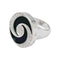 Bague 53 Bague Bulgari "Hypnotique" plateau tournant or blanc et acier, onyx et diamants. 58 Facettes 31216