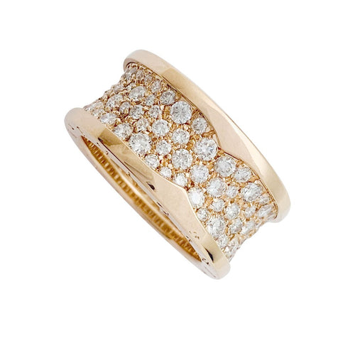 Bague 53 Bague Bulgari "B.Zero1" en or rose et diamants. 58 Facettes 31072